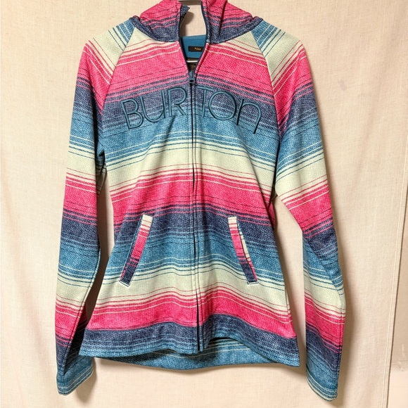 Burton Women's Striped Jacket - Pink and Blue - Picture 1 of 3